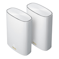 ASUS ZenWiFi AX Hybrid XP4(2-PK) AX1800 WiFi Routers With Built In 1300 Mbps HomePlug AV2 Powerline, Solution For Thick Wall Homes, White (wifi6)
