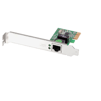 Edimax EN-9260TX-E GbE PCIe Adapter Realtek RTL8168E Single Chip, 10/100/1000Mbps Auto Negotiation and Jumbo Frame, With Low Profile Bracket