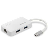 Edimax EU-4308 USB-C to 3-Port USB 3.0 Gigabit Ethernet Hub SuperSpeed Data Transfer: up to 5 Gbps data speeds