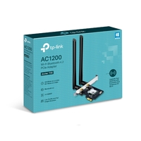 TP-Link Archer T5E AC1200 Wireless Dual Band PCle Adapter With Bluetooth 4.2, 867Mbps @ 5GHz, 300Mbps @2.4GHz