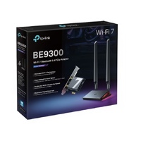 TP-Link Archer TBE550E BE9300 Wi-Fi 7 Bluetooth 5.4 PCIe Adapter, 6GHz@5760 Mbps, 5GHz@2880 Mbps, 2.4GHz@688 Mbps (wifi7) (NIC)