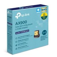 TP-Link Archer TX10UB Nano AX900 Nano Wi-Fi 6 Bluetooth 5.3 USB Adapter,  600 Mbps at 5 GHz + 287 Mbps at 2.4 GHz ,  Internal Antennas, USB 2.0