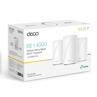 TP-Link Deco BE68 BE14000 Tri-Band Whole Home Mesh Wi-Fi 7 System (3-pack)
