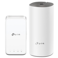 TP-Link Deco E3(2-pack) AC1200 Whole Home Mesh Wi-Fi System, 1x Deco E4R Router & M3W Extender, Up to 100 Devices, Parental Control