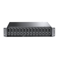 TP-Link TL-FC1420 14-Slot Rackmount Chassis for Media Converters, optional redundant power supply, Hot Swappable, Compatible with TL-FCXXX 1.0
