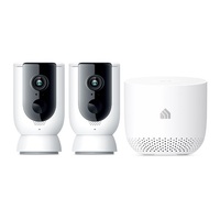 TP-Link Kasa Smart Wire-Free Camera System KC300S2, 2x Camera 1x Hub, 1080p Full HD, Weatherproof, Flexible Placement, 2 Way Audio Rechargable Battery