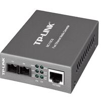 TP-Link MC110CS 10/100Mbps Single-Mode Media Converter Convert 100BASE-FX fiber to 100Base-TX copper media Extends fiber distance up to 20km