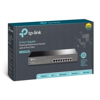 TP-Link TL-SG1008MP 8-Port Gigabit Desktop/Rackmount Switch with 8-Port PoE+ (Replacement model of TL-SG1008PE)
