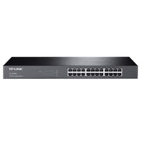 TP-Link TL-SG1024 24-Port Gigabit 19' Rackmountable Unmanaged Switch energy-efficient Supports MAC Plug & play 48Gbps Switching Capacity