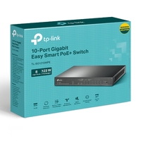 TP-Link TL-SG1210MPE 10-Port Gigabit Easy Smart Switch with 8-Port PoE+PORT: 8 Gigabit PoE+ Ports, 2x Gigabit Non-PoE Ports, 1 Combo Gigabit SFP S