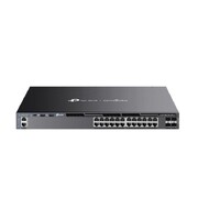 TP-Link SG6428XHP Omada 24-Port Gigabit Stackable L3 Managed PoE+ Switch with 4 10G Slots, Omada 24-PortGigabit Stackable L3 Managed PoE+ Switch with