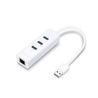 TP-Link UE330 USB 3.0 3-Port Hub & RJ45 Gigabit LAN Ethernet Network Adapter 2 in 1 Plug & Play