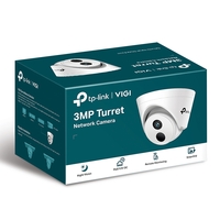 TP-Link VIGI 3MP C400HP-2.8 Turret Network Camera, 2.8mm Lens, Smart Detection, Smart IR, WDR, 3D NDR, Night Vision, H.265+, PoE/12V DC 2YWT