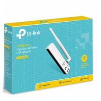 TP-Link TL-WN722N N150 High Gain Wireless USB Adapter 2.4GHz (150Mbps) 1xUSB2 802.11bgn 1x4dBi Omni Directional Antenna WPS button