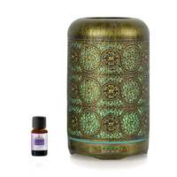 mbeat Activiva Metal Essential Oil and Aroma Diffuser - Vintage Gold - 260ml
