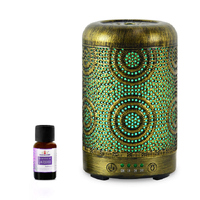 mbeat Activiva Metal Essential Oil and Aroma Diffuser- Vintage Gold -100ml