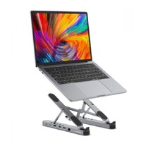 mbeat® Stage P5 Portable Laptop Stand with USB-C Docking Station Foldable and Adjustable Design USB-C HDMI Port Lan 1000Mbps
