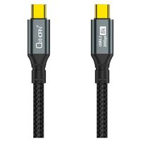 Oxhorn USB 3.2 Gen 22 2m USB-C to USB-C 20Gbps 8K@60Hz 20V 100W E-Marker Chip Black fast charging & Video cable Laptop Phones Tablet USB-C Device