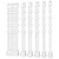 Antec PSU -  Sleeved Extension Cable Kit V2 - White. 24PIN ATX, 4+4 EPS, 8PIN PCI-E, 6PIN PCI-E, Compatible with Standard PSU