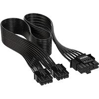 CORSAIR 12+4pin PCIe Gen 5 Type-4 600W 12VHPWR Cable, Flat Ribbon, Black CP-8920284