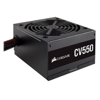 Corsair 550W CV Series CV550, 80 PLUS Bronze Certified, Up to 88% Efficiency,  Compact 125mm design easy fit and airflow, ATX PSU (LS)