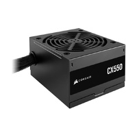 Corsair 550W CX Series, 80 PLUS Bronze Certified, Up to 88% Efficiency,  Compact 125mm design easy fit and airflow, ATX PSU 2023