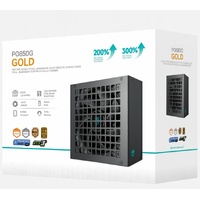 DeepCool PQ850G 850W Gamer Storm 80+ Gold/Cybenetics Fully Modular ATX Power Supply 120mm Fan, Japanese Capacitors, DC to DC, ATX12V V3.1,