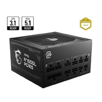 MSI MAG A750GL PCIE5 II Bulk – 750W ATX 3.1, 80+ Gold, full modular, PCIe 5.0 16-pin, 3x PCIe 6+2, 8x SATA, FDB fan, OCP/OVP/OPP/OTP/SCP/UVP, 120mm