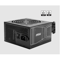 MSI MAG A850GN PCIE5 850W Up to 90% (80 Plus Gold) ATX Power Supply Unit, PFC, 100~240 VAC, 850W, 47-63Hz, PCI-E, SATA(LS)