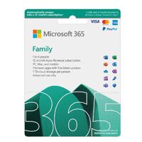 Microsoft 365 Family 2023 English APAC 1 Year Subscription Medialess for PC & Mac