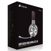 Corsair Virtuoso Wireless RGB SE Espresso 7.1 Headset. High Fidelity Ultra Comfort, Broadcast Grade 9.5mm Microphone,  USB and 3.5mm Headphone