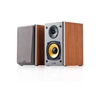Edifier R1000T4 Ultra-Stylish Active Bookself Speaker - Home Entertainment Theatre - 4' Bass Driver Speakers BROWN (LS)