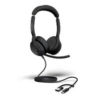 Jabra Evolve2 50, USB C/A MS Stereo Headset, Bluetooth®, 4 microphones, Active Noise Cancellation, Busylight, Call management, Air Comfort technology