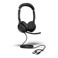 Jabra Evolve2 50, USB C/A UC Stereo Headset, Bluetooth , 4 microphones, Active Noise Cancellation, Busylight, Call management, Air Comfort technology