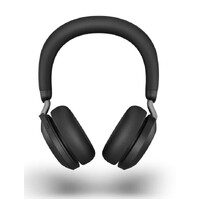 Jabra Evolve2 75 - USB-A Link380a UC Stereo Black, Advanced ANC, 30m Wireless Range, Dual Bluetooth Connectivity, 36 Hours Battery Life, Busylight