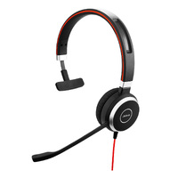 Jabra Evolve 40 UC USB-A Mono Headset, Active Noise Cancelling, Microsoft Teams certified, 2ys Warranty