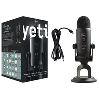 LOGITECH YETI Premium Multi-Pattern USB Microphone with Blue VO!CE 2-Year Limited Hardware Warranty