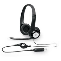 Logitech H390 USB Headset Adjustable,USB,2 Years Noise Cancelling Micophone Headphones In-line Audio Controls Frequency Response: 20Hz ~ 20KHz(L)