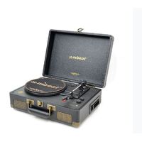 mbeat® Uptown Retro Bluetooth 3-in-1 AudioTurntable &  Cassette Player, Bluetooth Streaming, 33/45 RPM Vinyls and Cassette, 3.5mm Audio Jack,RCA Audio