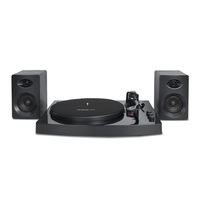 mbeat?? Pro-M Bluetooth Stereo Turntable System (Black) - Vinyl Turntable Record Player, Vinyl 33/45, Bluetooth Streaming via Smart Devices