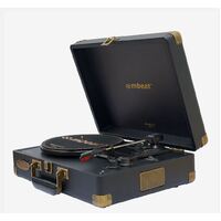 mbeat Woodstock 2 Black Retro Turntable Player