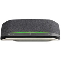 Plantronics/Poly Sync10, Teams,  Personal USB-A/BT Smart Speakerphone, Multi-Mics Array, Bass Reflex System, Dust & Water Resistance, Status Light