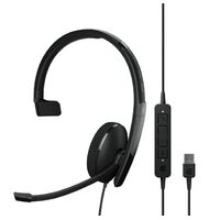 EPOS | Sennheiser ADAPT 130 USB II, On-ear, single-sided USB-A headset with in-line call control and foam earpad. Optimised for UC