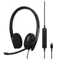 EPOS | Sennheiser ADAPT 160T USB II On-ear, double-sided USB-A headset with in-line call control and foam earpads. Certified for Microsoft Teams