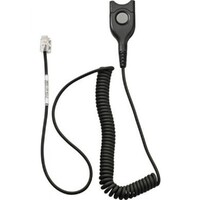EPOS | Sennheiser Standard Bottom cable: EasyDisconnect to Modular Plug - Coiled cable - code 01 for direct connection to most p