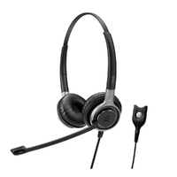 EPOS | Sennheiser Narrowband Binaural version of SC 660, Easy Disconnect, very strong and comfortable, leatherette pads, gorgeous design. 3 yr warrant