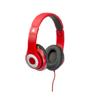 Verbatim's Over-Ear Stereo Headset - Red Headphones - Ideal for Office, Education, Business, SME, Suitable for PC, Laptop, Desktop
