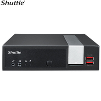 Shuttle DL20N Slim Mini PC 1L Barebone - Celeron N4505, Fan-less, HDMI, DP, VGA, 2xRS232 (RS422/485), LAN, 2xDDR4, 2.5' HDD/SSD bay, Vesa Mount, 40W