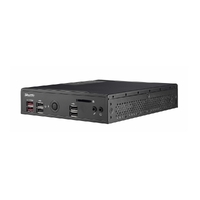 Shuttle DS20U7 Slim Mini PC 1L Barebone- Intel Core i7-10510U, Fan-less, 2x LAN, RS232/RS422/RS485, HDMI, DP, VGA, Vesa Mount, 65W adapter