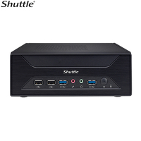Shuttle XH510G Slim Mini PC 5L Barebone - Intel 11/10th Gen, PCIe x16, PCIe x1, LAN, HDMI, DP, 2x DDR4, 2.5' HDD/SSD bay, 2xM.2 2280, 180W